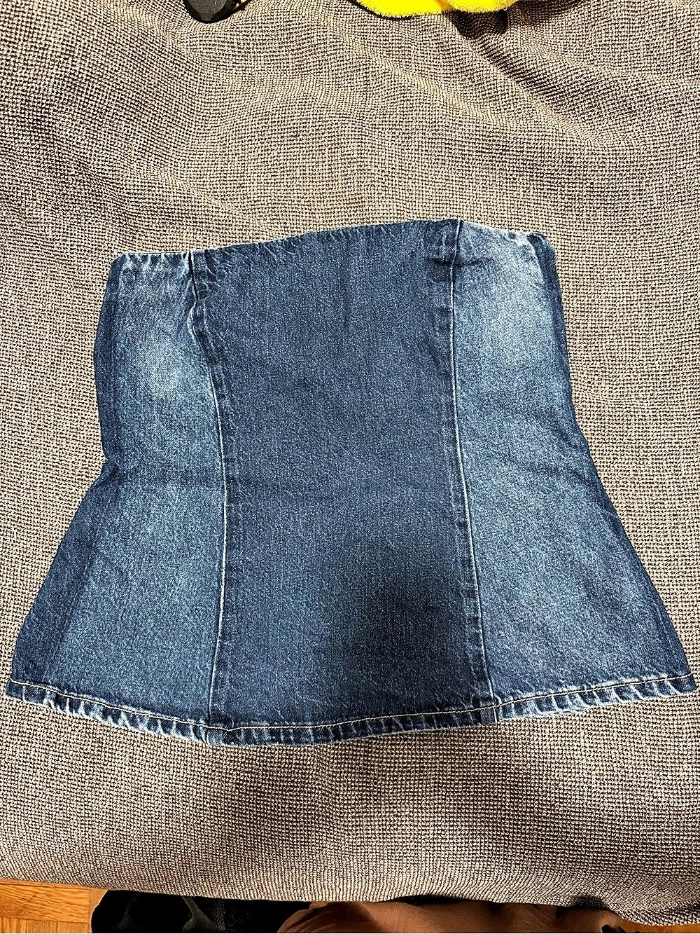 Zara Strapless Denim Top